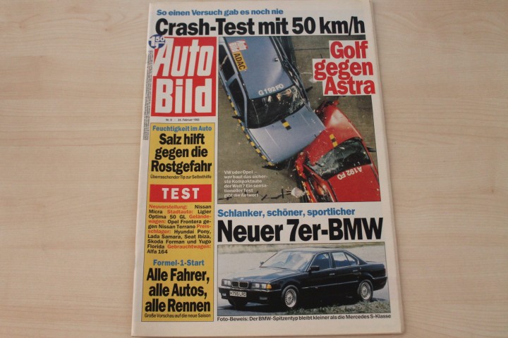Deckblatt Auto Bild (09/1992)